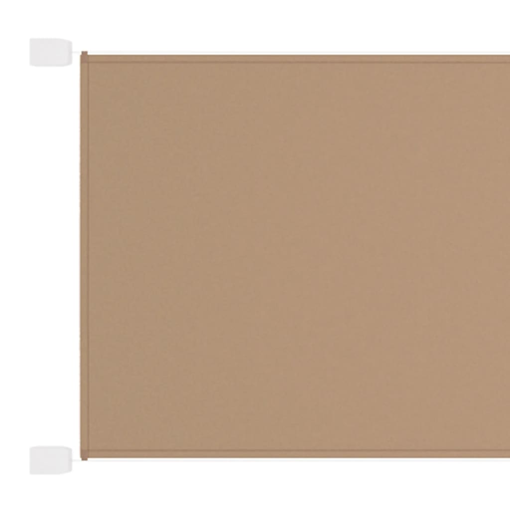 vidaXL lodret markise 140x360 cm oxfordstof gråbrun