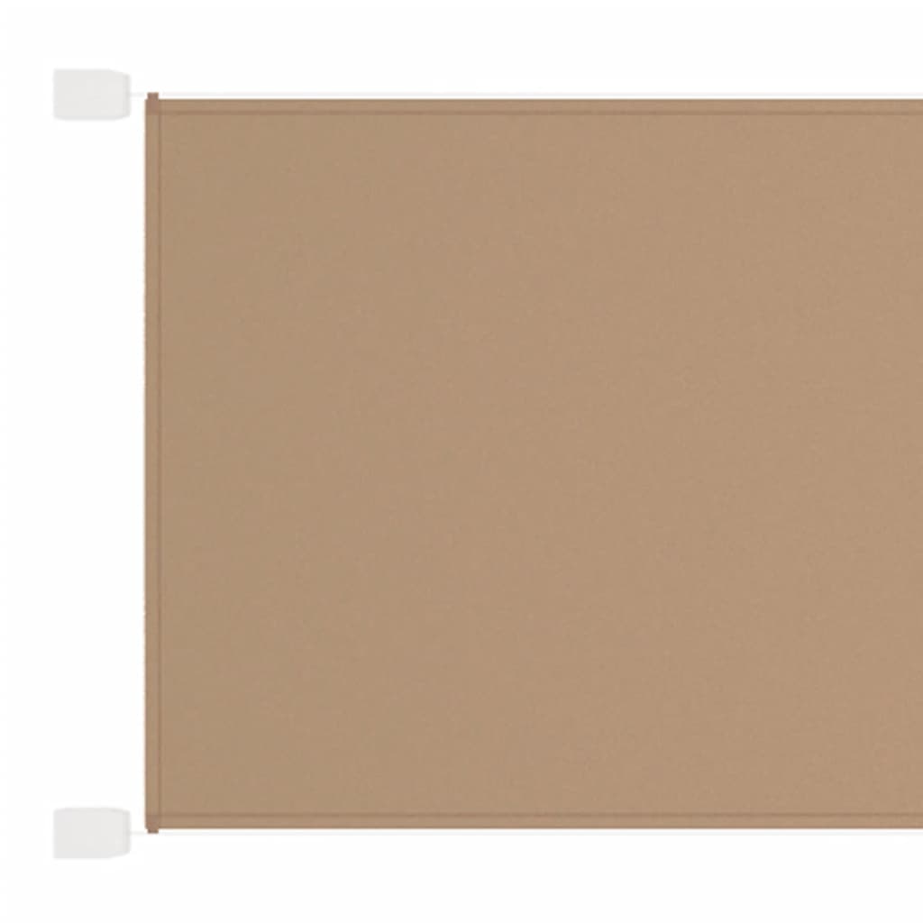 vidaXL VertikĂˇlnĂ­ markĂ˝za taupe 140 x 360 cm oxfordskĂˇ lĂˇtka