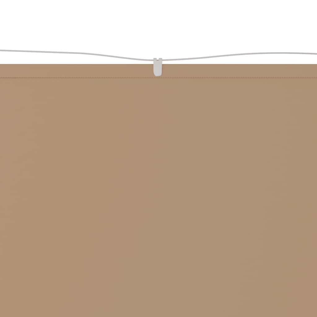 vidaXL Luifel verticaal 140x360 cm oxford stof taupe afbeelding