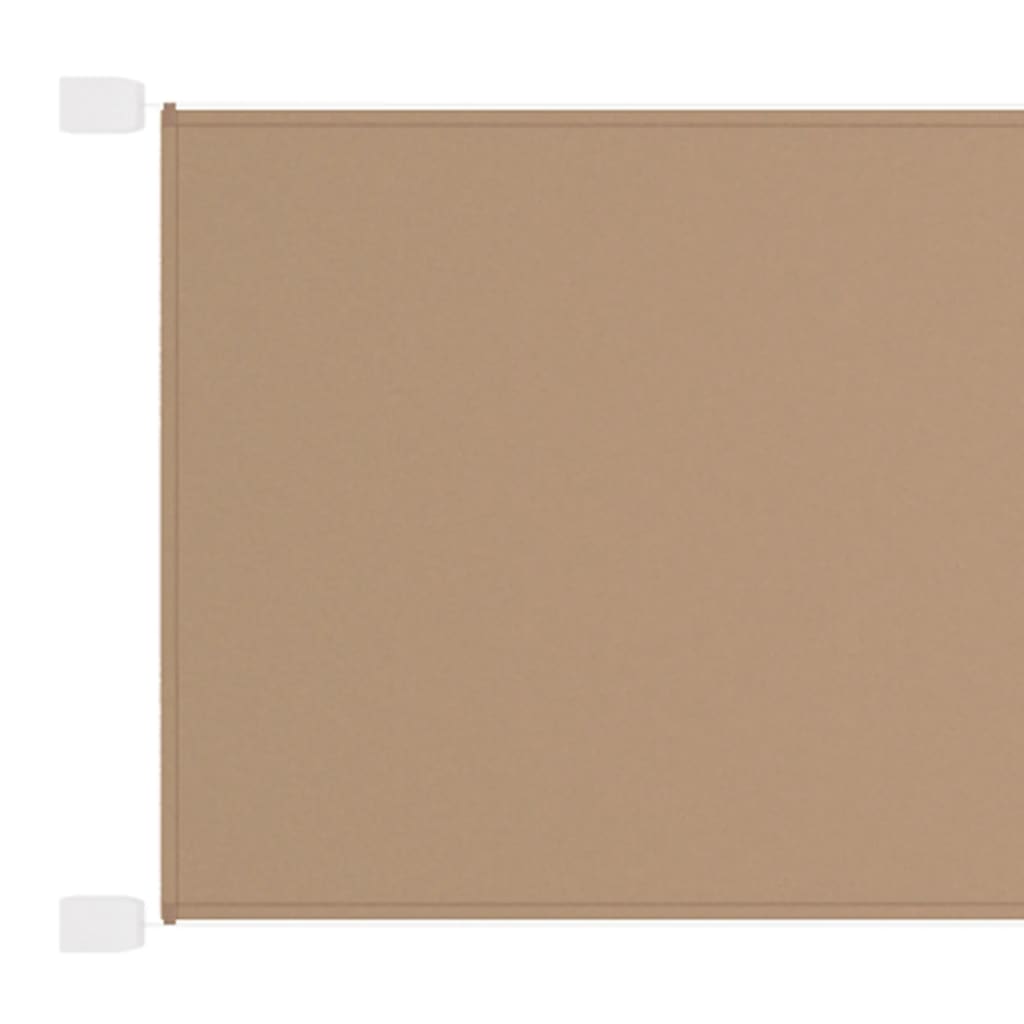 Vertikální markýza taupe 140 x 420 cm oxfordská látka