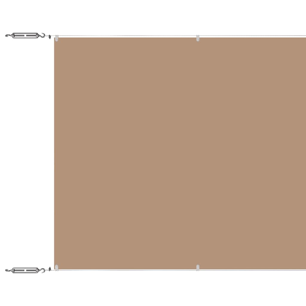 vidaXL Vertikální markýza taupe 140 x 600 cm oxfordská látka