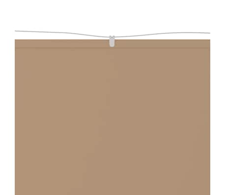 vidaXL vertikāla markīze, pelēkbrūna, 140x600 cm, Oksfordas audums