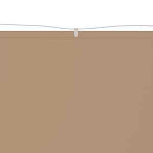 vidaXL vertikāla markīze, pelēkbrūna, 140x600 cm, Oksfordas audums
