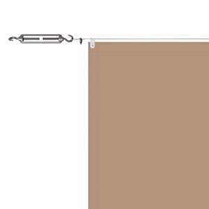 Vertikální markýza taupe 140 x 800 cm oxfordská látka - obrázek 5