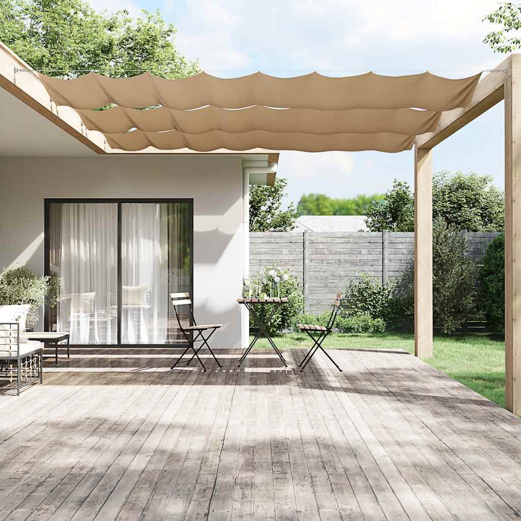 vidaXL Senkrechtmarkise Taupe 140x800 cm Oxford-Gewebe