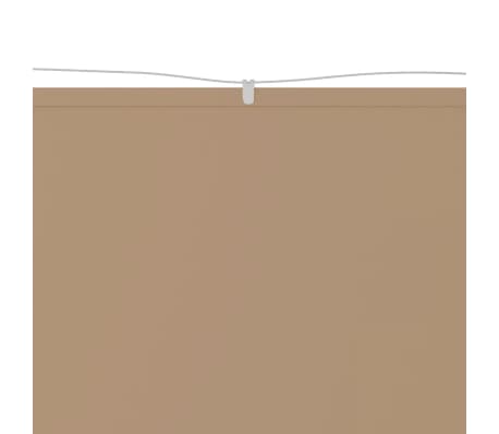 vidaXL Vertikal markise gråbrun 180x270 cm oxford stoff