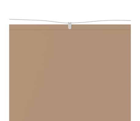 vidaXL Vertikal markise gråbrun 180x600 cm oxfordstoff