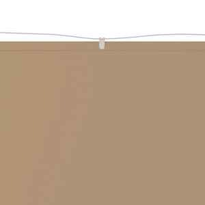 vidaXL Vertikal markise gråbrun 180x600 cm oxfordstoff