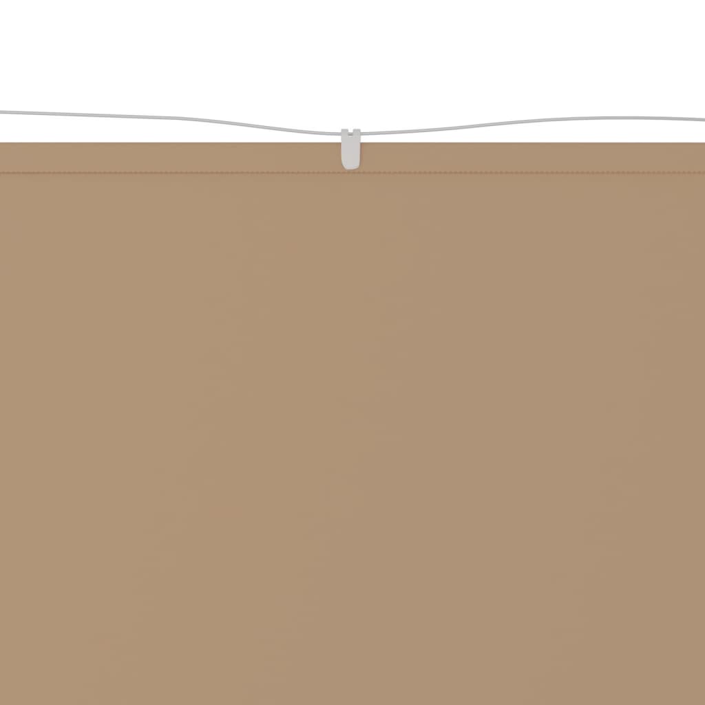 vidaXL lodret markise 180x800 cm oxfordstof gråbrun