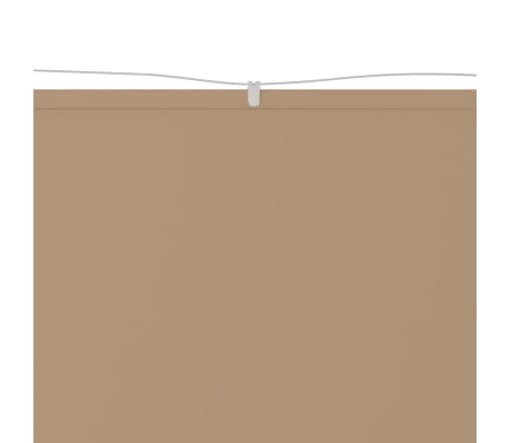 vidaXL lodret markise 180x800 cm oxfordstof gråbrun
