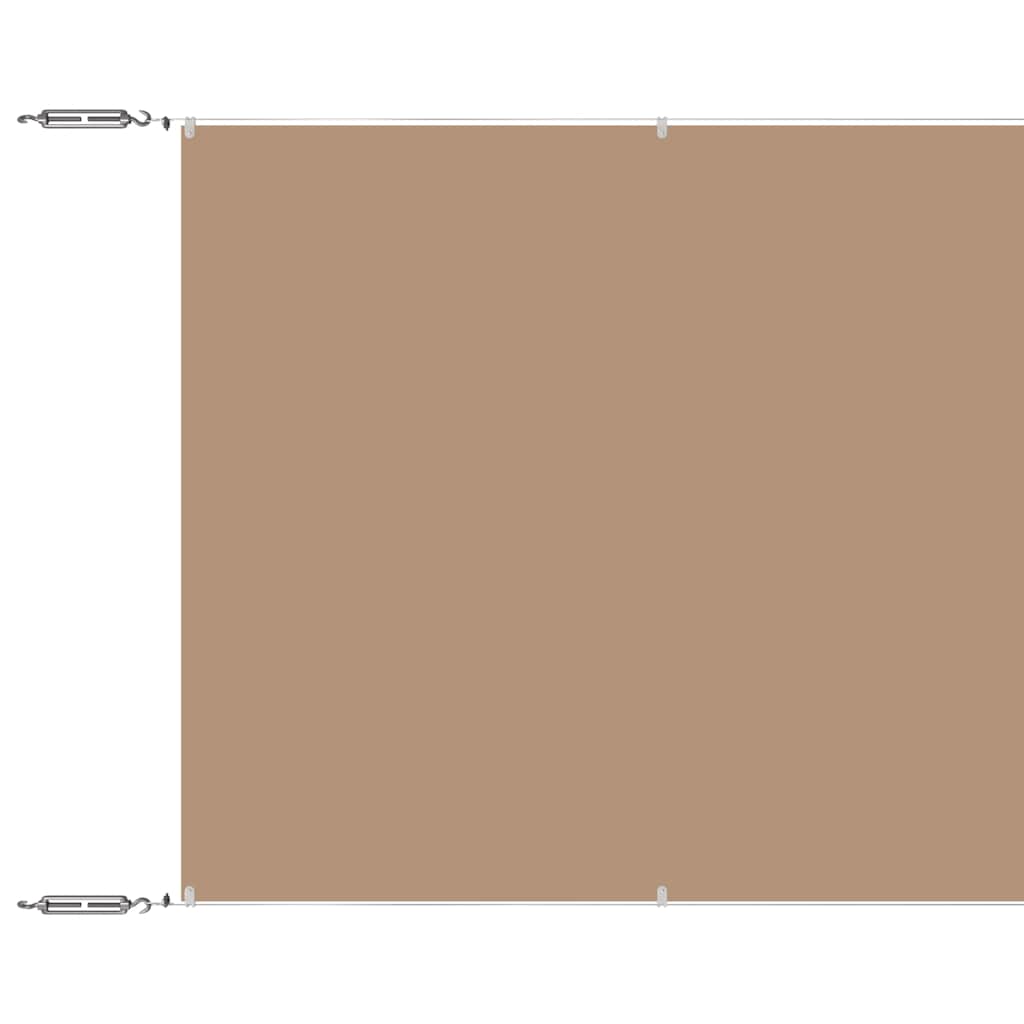 vidaXL Vertikální markýza taupe 180 x 1 000 cm oxfordská látka