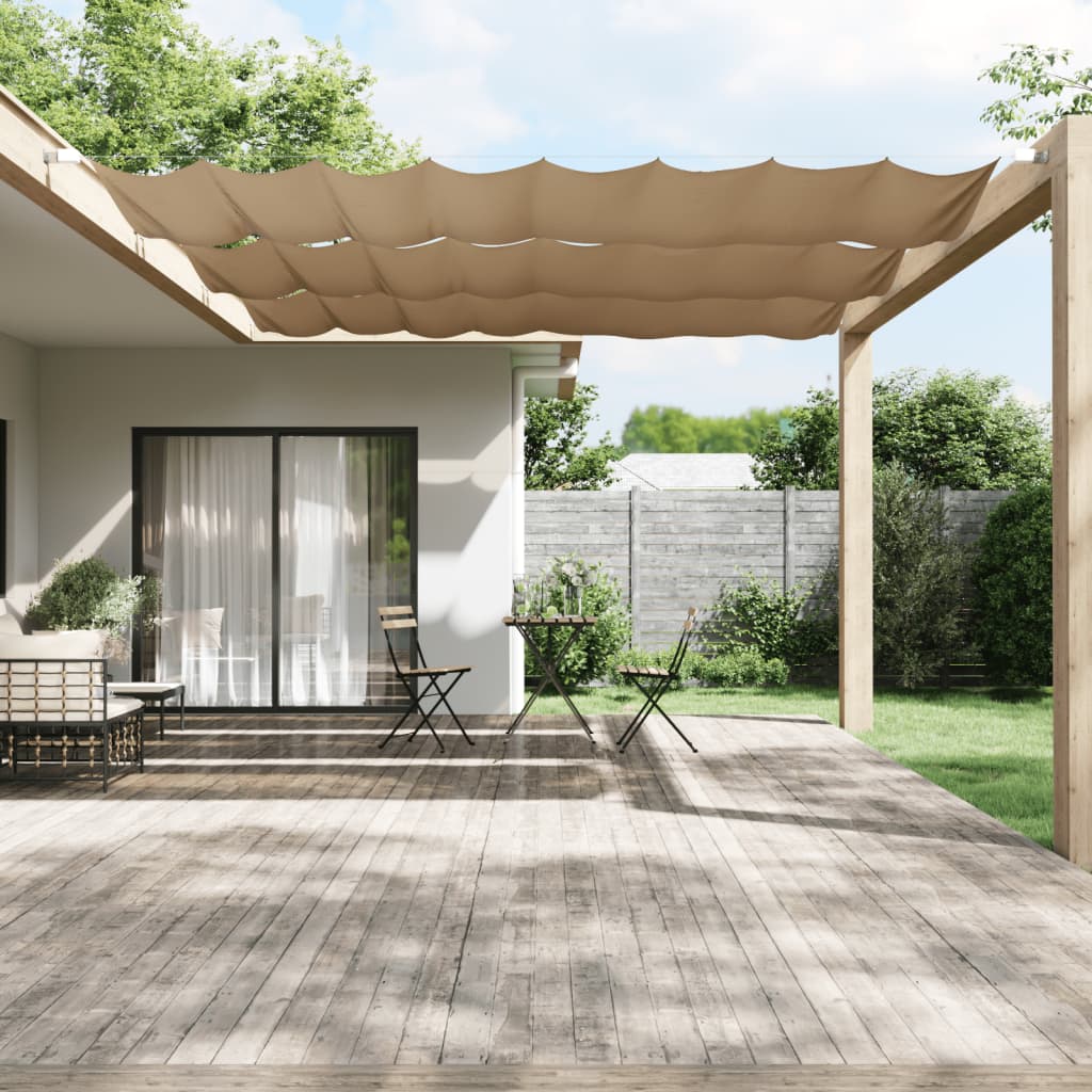 vidaXL Copertină verticală, gri taupe, 180x1000 cm, țesătură oxford