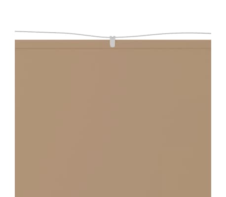 vidaXL Copertină verticală, gri taupe, 200x360 cm, țesătură oxford