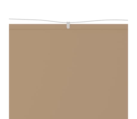 vidaXL Copertină verticală, gri taupe, 200x420 cm, țesătură oxford