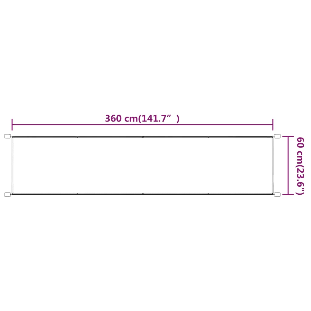 Okomita tenda plava 60 x 360 cm od tkanine Oxford