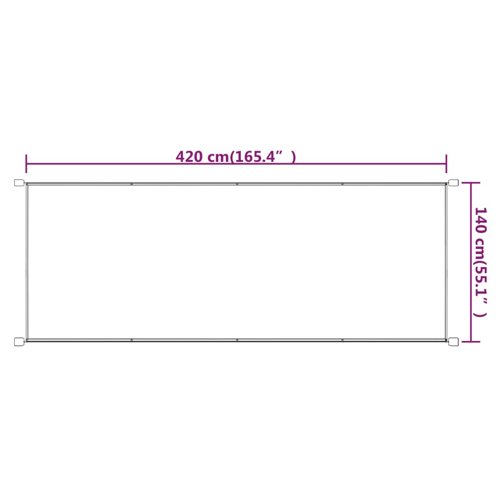 Vertikalna markiza modra 140x420 cm tkanina oxford