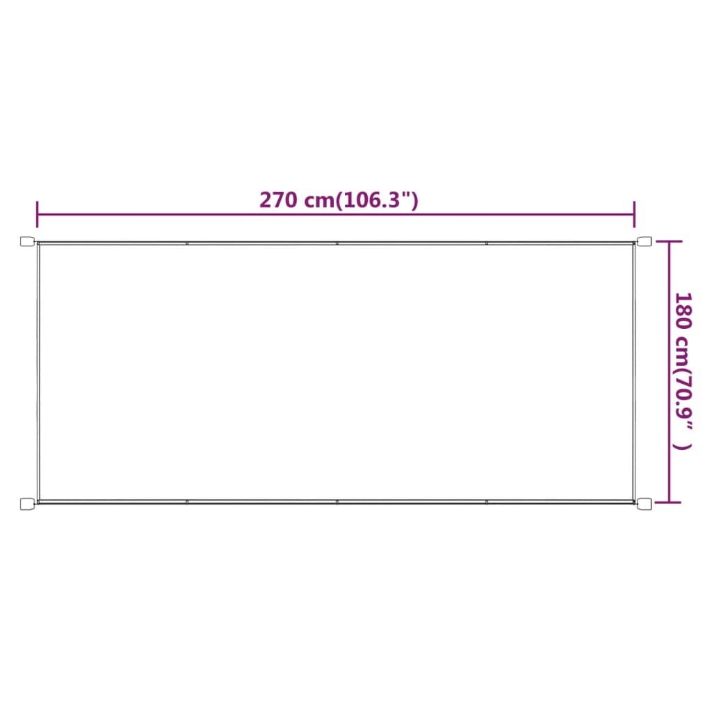 Okomita tenda plava 180 x 270 cm od tkanine Oxford