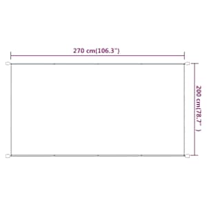 Vertikální markýza modrá 200 x 270 cm oxfordská látka - obrázek 6