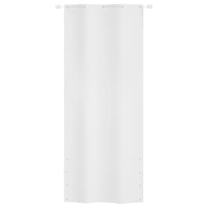 vidaXL Balkongskjerm hvit 100x240 cm oxfordstoff