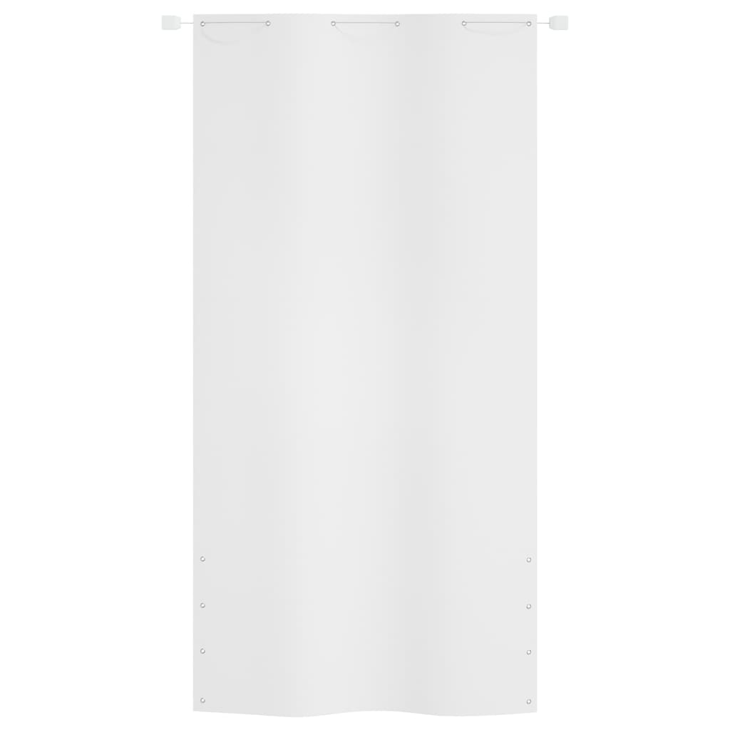 Paravan de balcon, alb, 120×240 cm, țesătură oxford