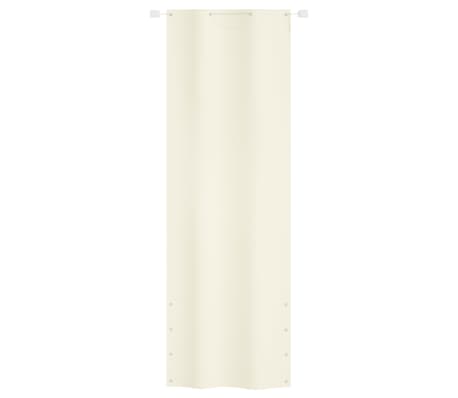 vidaXL krémszínű oxford-szövet erkélyparaván 80 x 240 cm