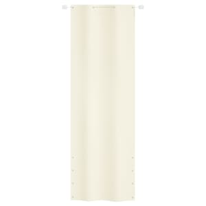 vidaXL Parvekkeen suoja kerma 80x240 cm Oxford kangas