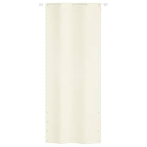 vidaXL Parvekkeen suoja kerma 100x240 cm Oxford kangas