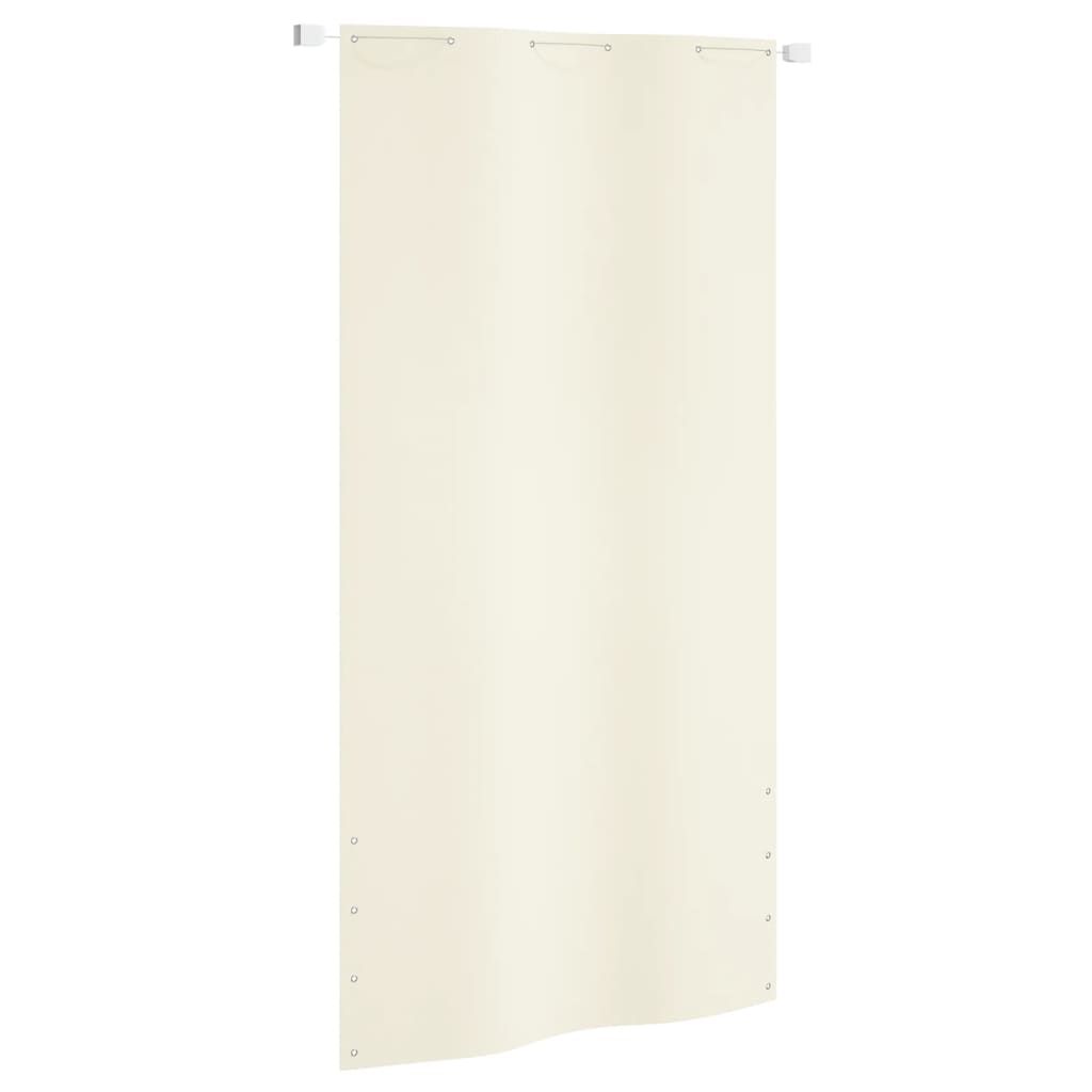 vidaXL Écran de balcon Crème 120x240 cm Tissu Oxford