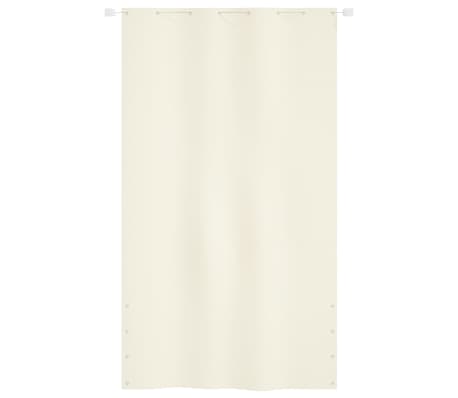 vidaXL Parvekkeen suoja kerma 140x240 cm Oxford kangas