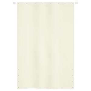 vidaXL Parvekkeen suoja kerma 160x240 cm Oxford kangas