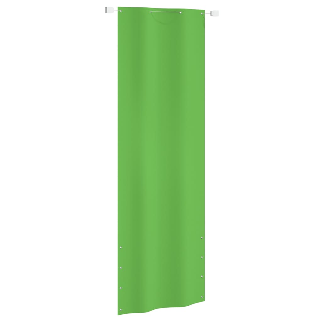 Balkon-Sichtschutz Hellgrün 80×240 cm Oxford-Gewebe