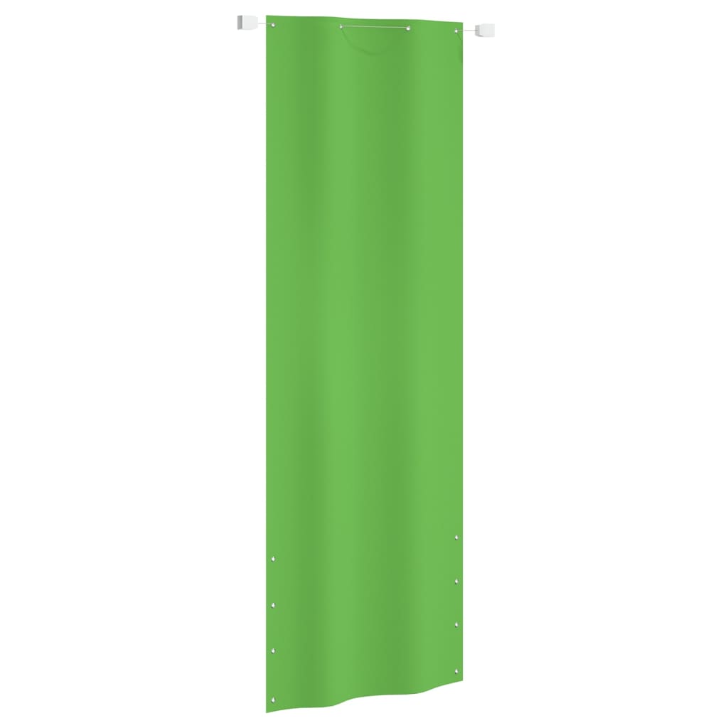 vidaXL Paravan de balcon, verde deschis, 80x240 cm, țesătură oxford