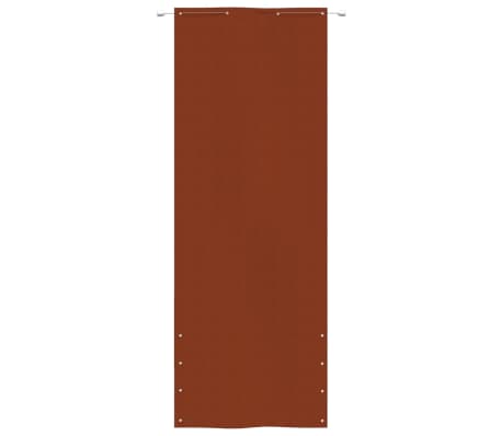 vidaXL Parvekkeen suoja terrakotta 80x240 cm Oxford kangas