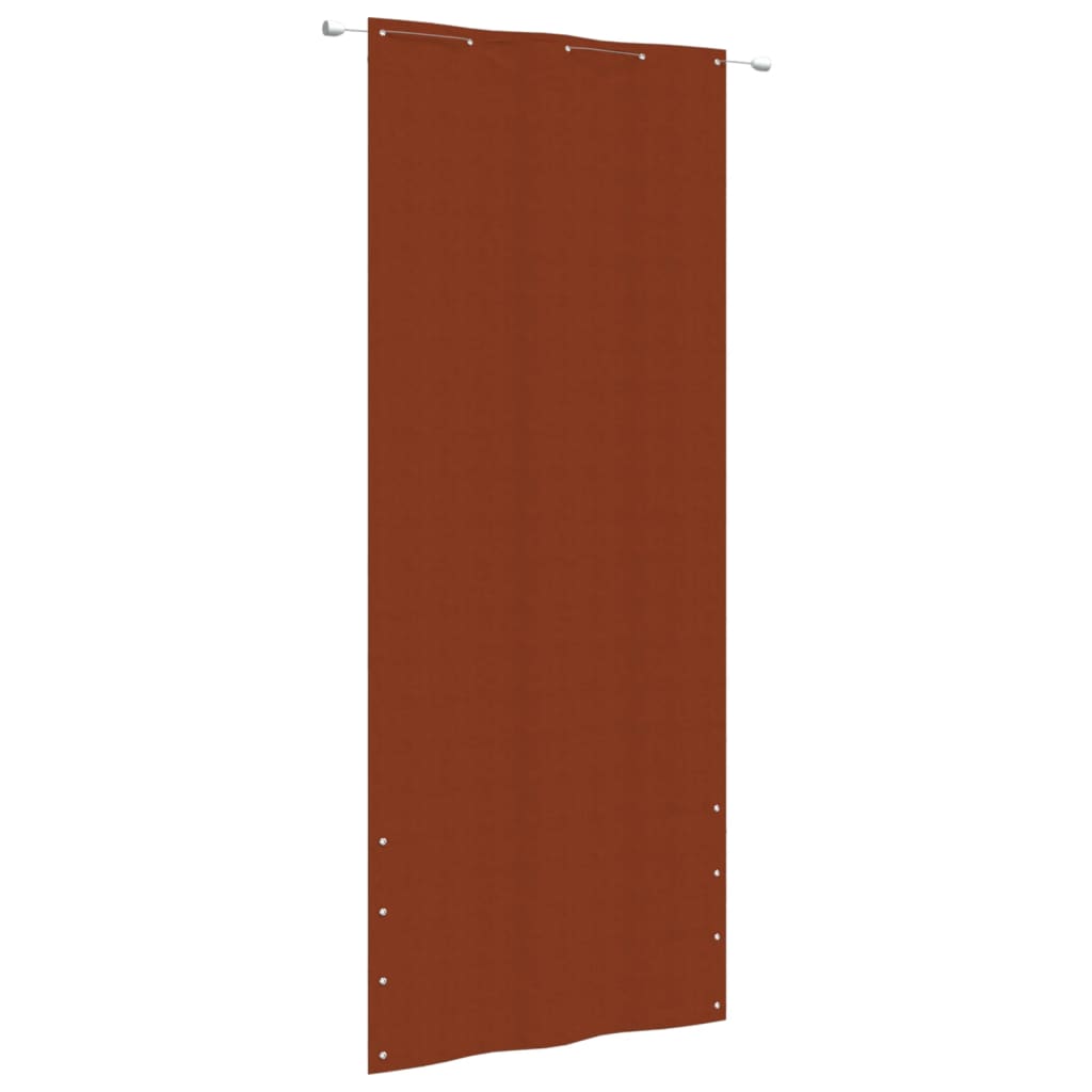 vidaXL Tela de varanda 100x240 cm tecido oxford terracota