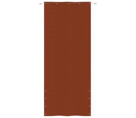 vidaXL Parvekkeen suoja terrakotta 100x240 cm Oxford kangas
