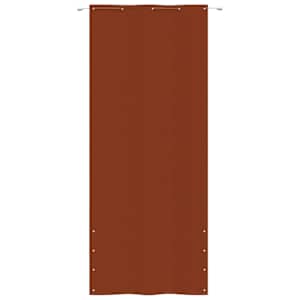 vidaXL Parvekkeen suoja terrakotta 100x240 cm Oxford kangas