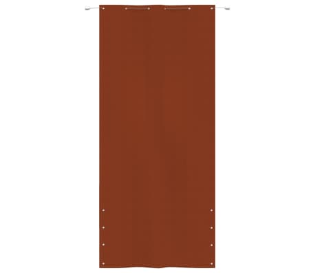 vidaXL Parvekkeen suoja terrakotta 120x240 cm Oxford kangas