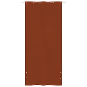vidaXL Parvekkeen suoja terrakotta 120x240 cm Oxford kangas