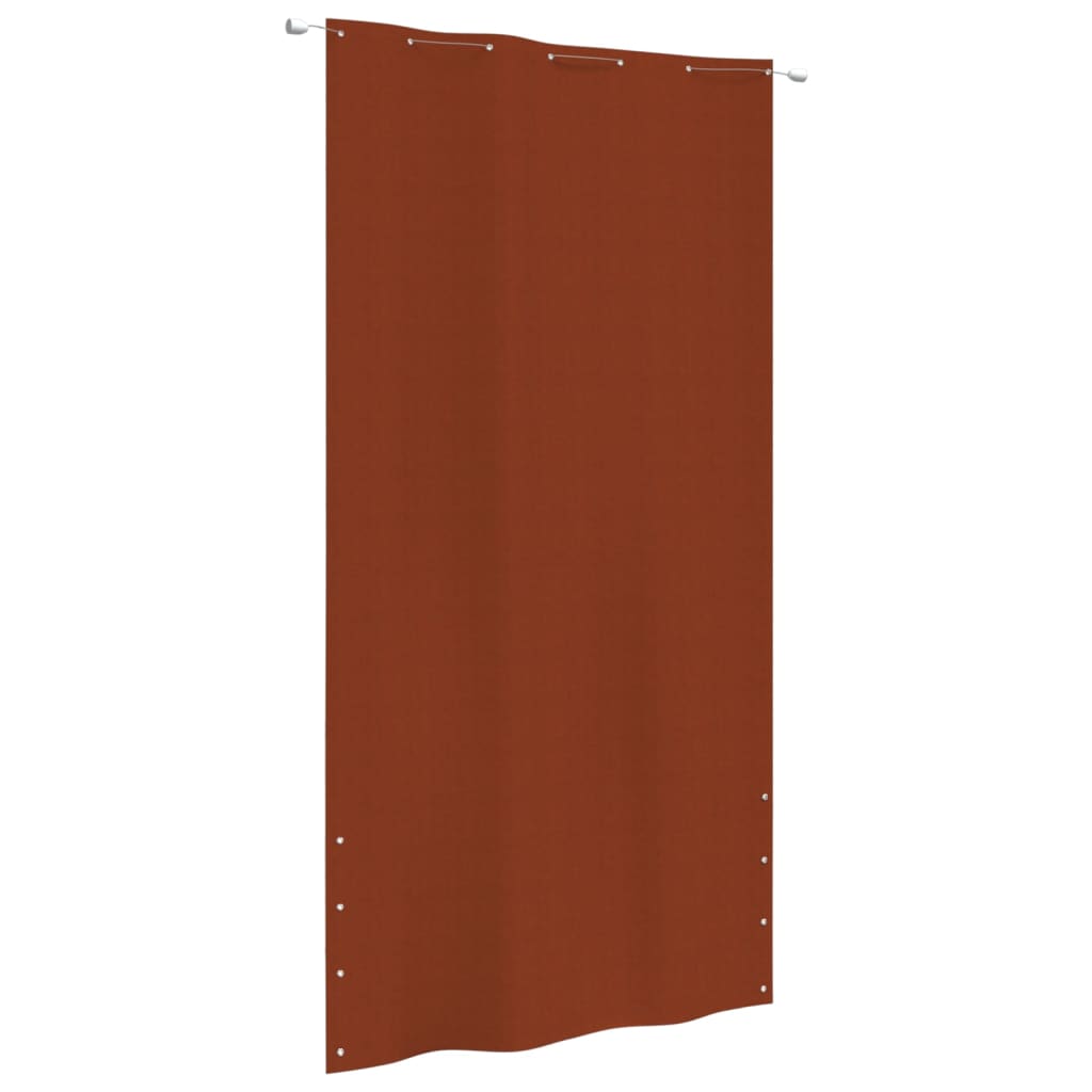 vidaXL Balkon-Sichtschutz Terrakottarot 140x240 cm Oxford-Gewebe