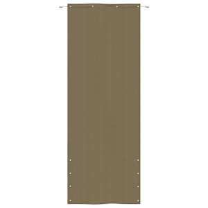 vidaXL Parvekkeen suoja taupe 80x240 cm Oxford kangas