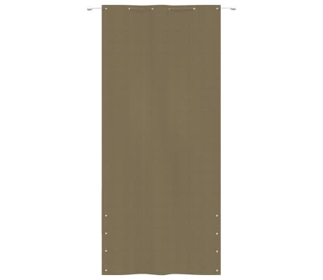 vidaXL Balkonscherm 120x240 cm oxford stof taupe