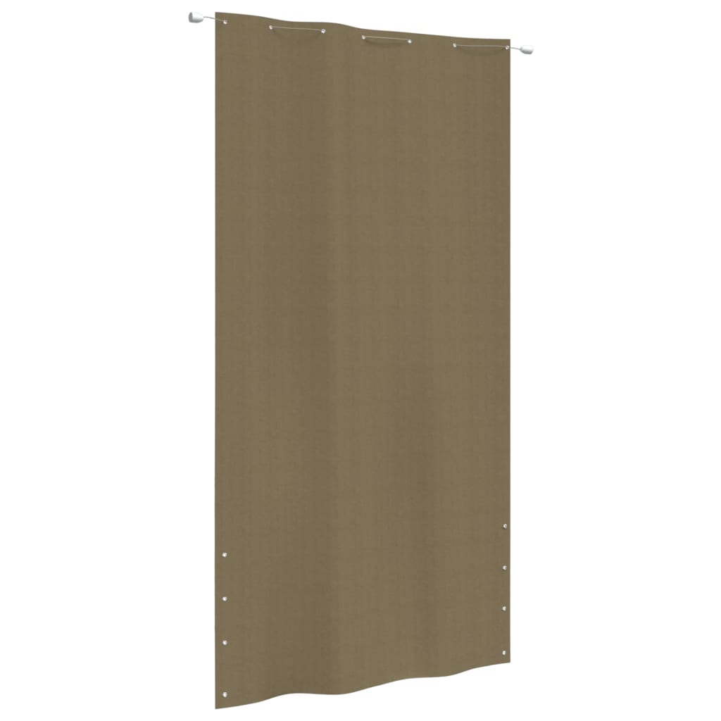 Balkon-Sichtschutz Taupe 140×240 cm Oxford-Gewebe