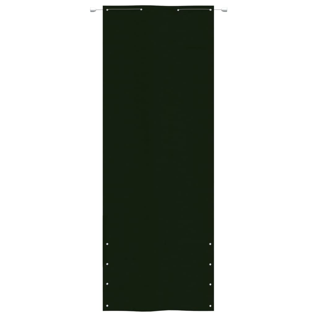 vidaXL Balkonscherm 80x240 cm oxford stof donkergroen afbeelding