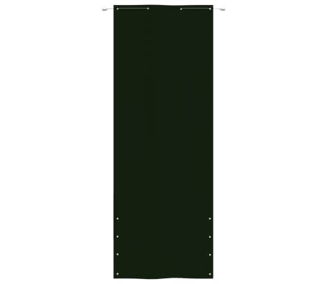 vidaXL Parvekkeen suoja tummanvihre&auml; 80x240 cm Oxford kangas