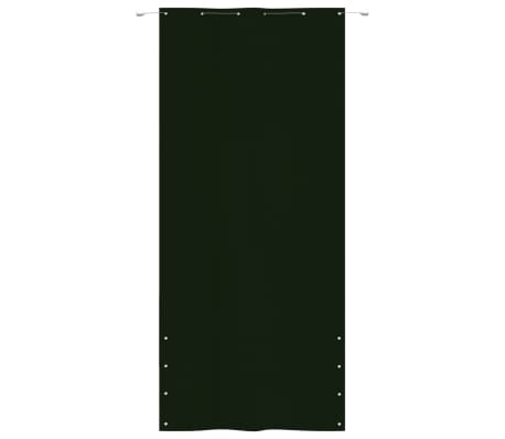 vidaXL Parvekkeen suoja tummanvihre&auml; 120x240 cm Oxford kangas