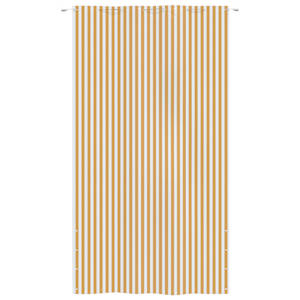 vidaXL Parvekkeen suoja keltainen/valkoinen 160x240 cm Oxford kangas