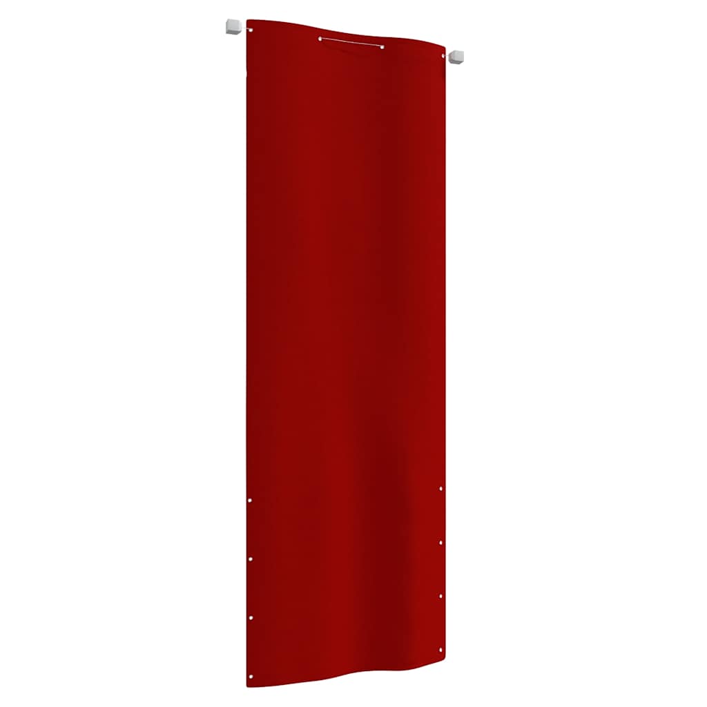vidaXL Balkon-Sichtschutz Rot 80x240 cm Oxford-Gewebe