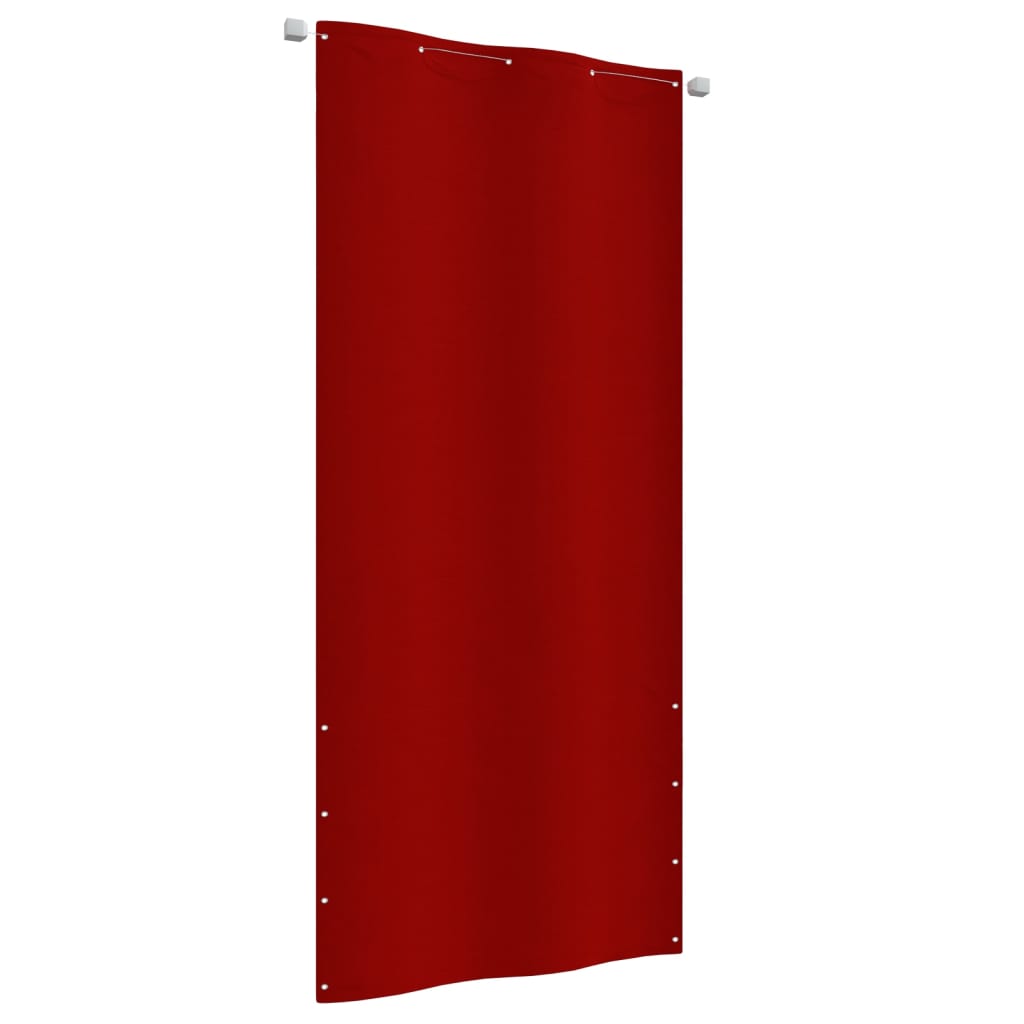Toldo para balcón de tela oxford rojo 100x240 cm