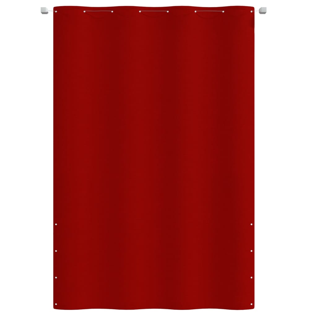 Paravan de balcon, roșu, 160 x 240 cm, țesătură oxford