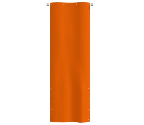 vidaXL Écran de balcon Orange 80x240 cm Tissu Oxford